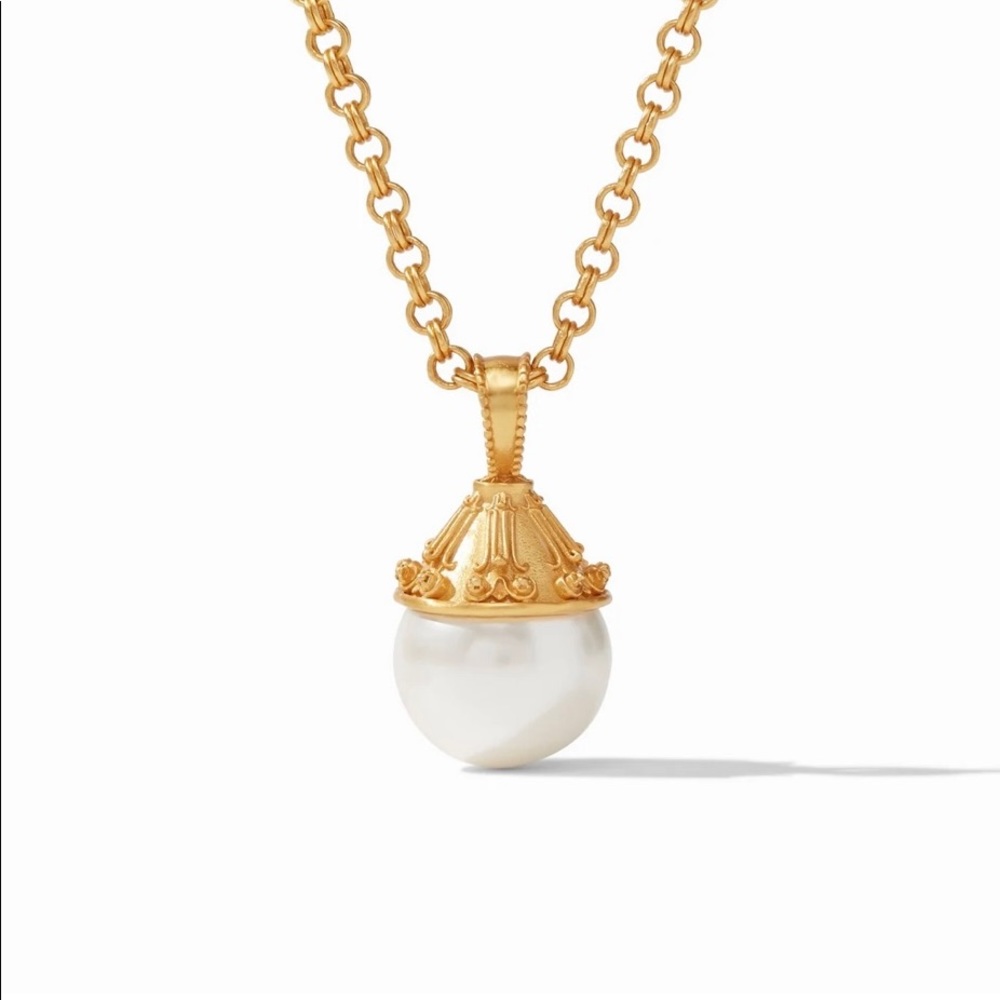 Julie Vos Meridian Pearl Pendant Necklace - Brand New